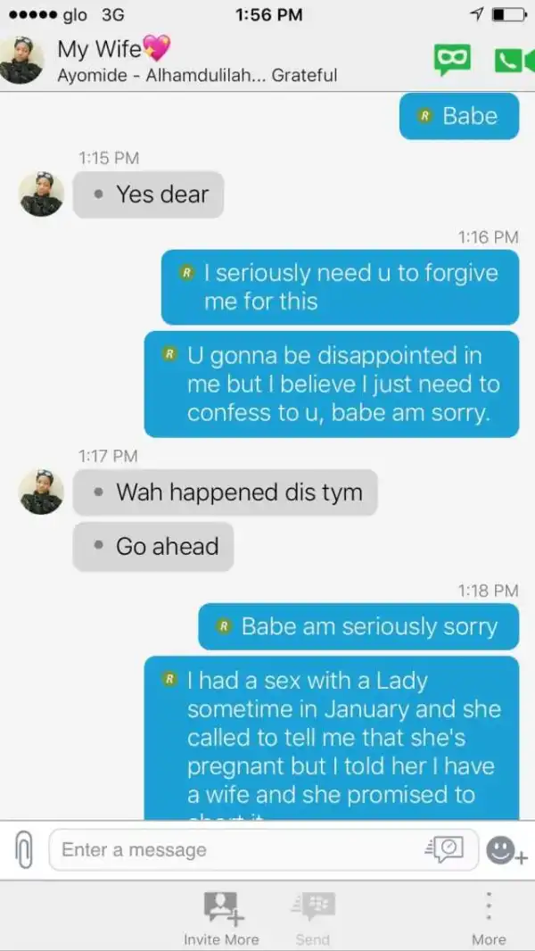 Another Nigerian Pranks His Wife Claims He Impregnated Another Woman, See How The Wife Reacted (Photos)